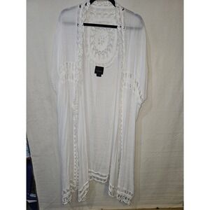 Liv Los Angeles Womans  Beach Vacation Cottage Core Vover Up Size 1x